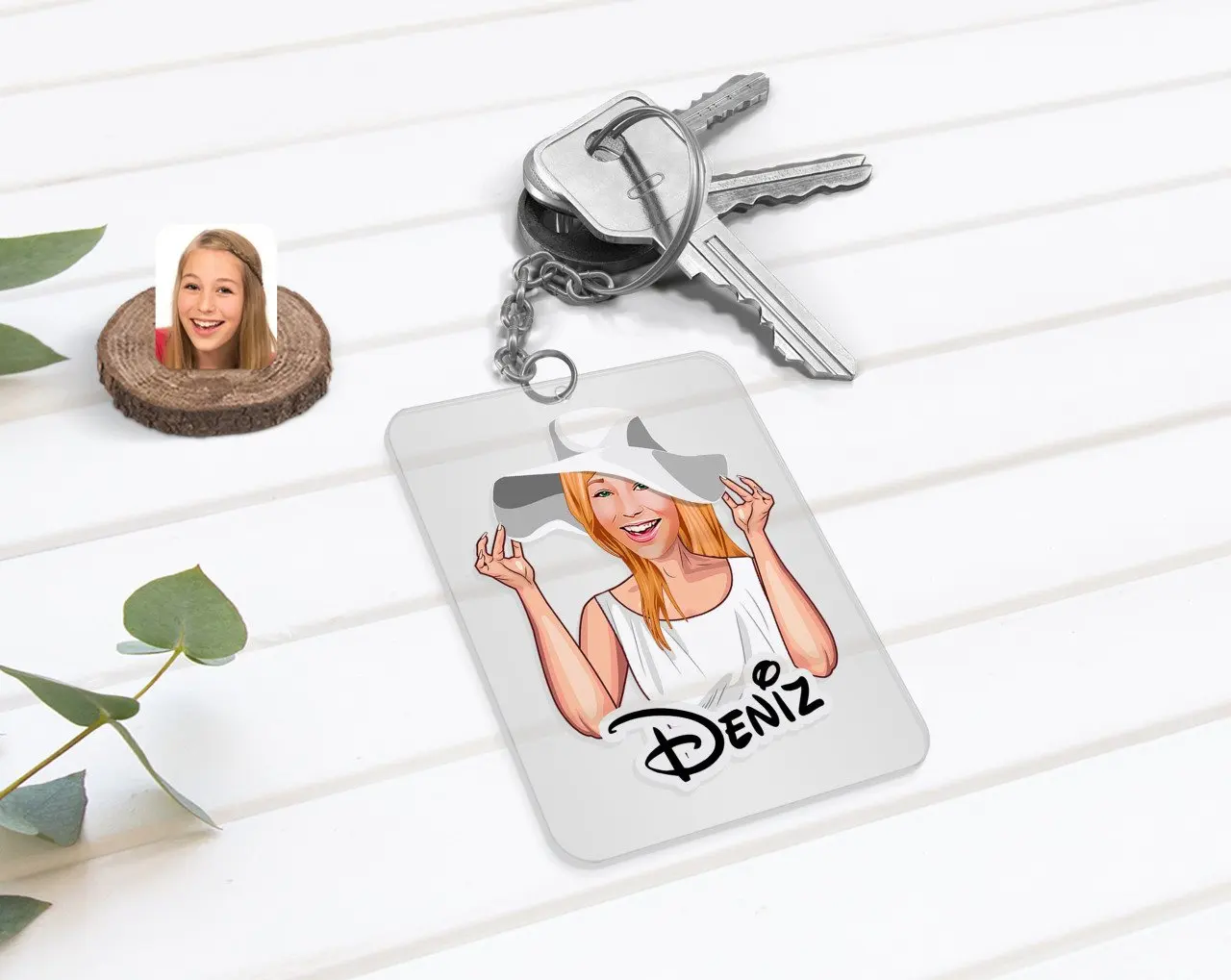 

Personalized Women 'S Caricature Of Transparent Plexiglass Anahtarlık-20