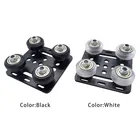 1 шт. V козловой комплект платформ специальный пластиной скольжения шкив с черный и белый колеса 3D-принтеры Запчасти для 2020 V-образные профили