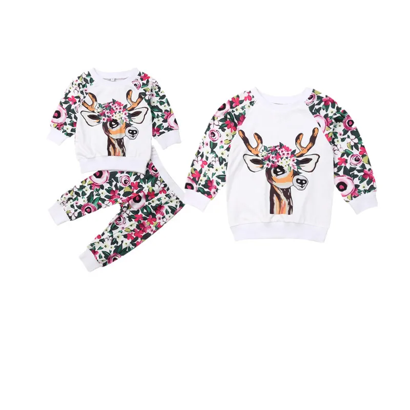 2 шт. Свитшот и длинные штаны для маленьких девочек | Мать ребенок