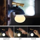 Светодиодный ночник на кран с голосовым управлением, креативсветильник умный светильник с USB-зарядкой и датчиком, Настенная прикроватная лампа для шкафа, необычная новая лампа с краном