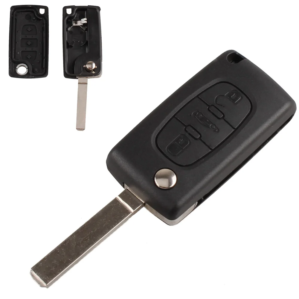 3 кнопки флип складной автомобиль дистанционного ключа чехол Корпус для