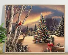 Алмазная 5d картина Nabi, зимний пейзаж, домашний декор, набор для рукоделия, рукоделие, искусство декора для дома