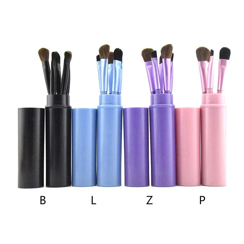 Макияж для глаз набор Многофункциональный 5 шт. мини косметики кистей теней кисть