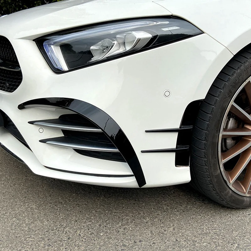 Спойлеры для переднего бампера Mercedes Benz A Class W177 и центральный лоток хранения