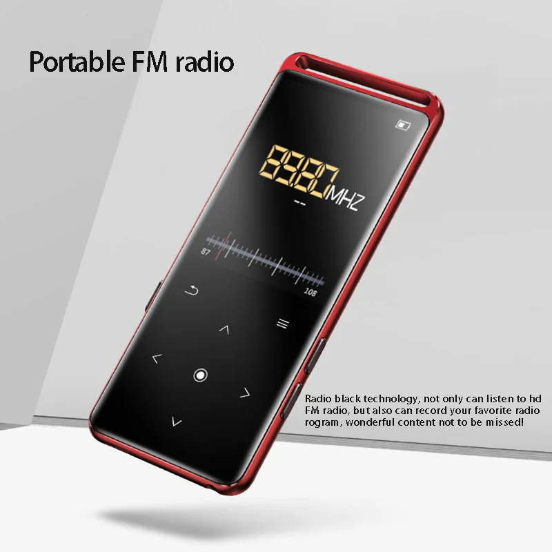 Mp3 плеер без потерь Bluetooth 2021 16 ГБ Hi Fi Портативный аудиоплеер с FM радио электронной