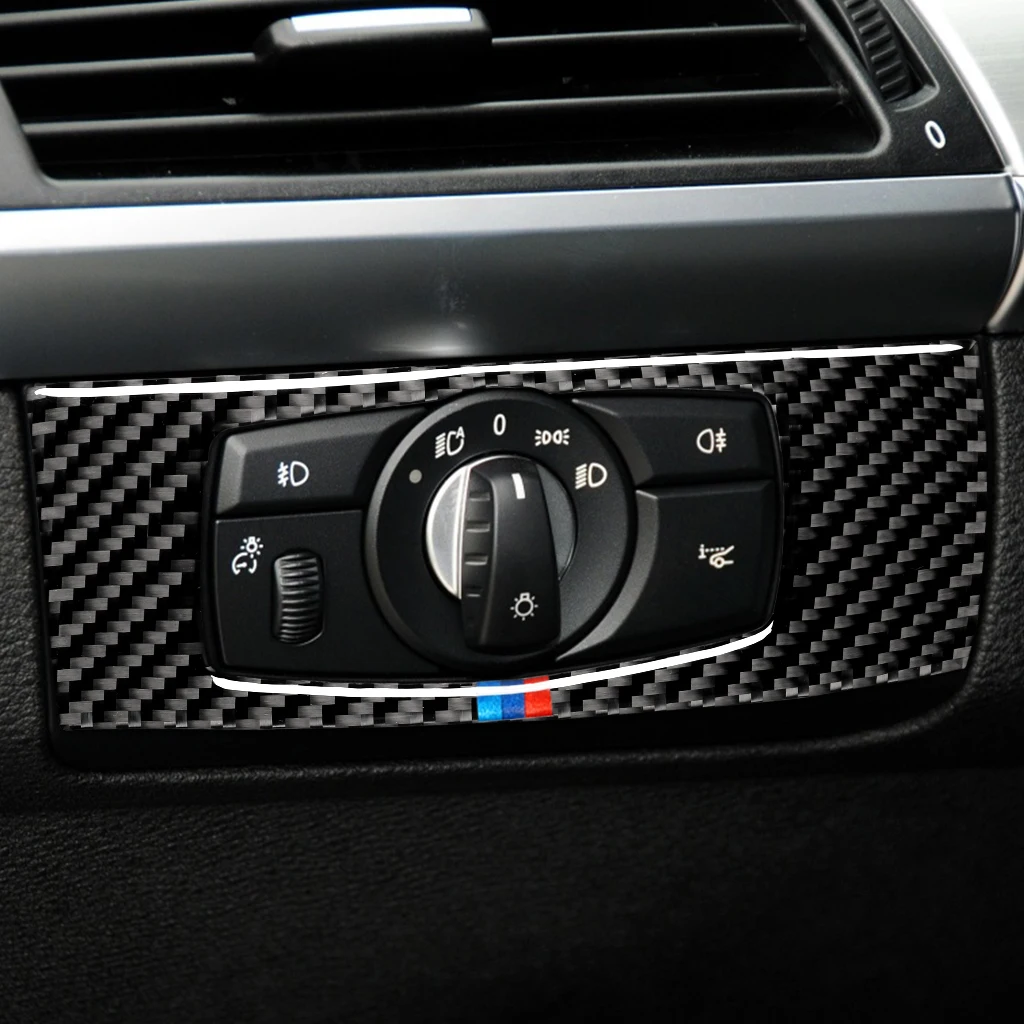 

It Is Suitable For BMW E70e71 The Carbon Fiber Old X5x6 2008-2013 Headlight + Start Button Red - Left Hand Drive
