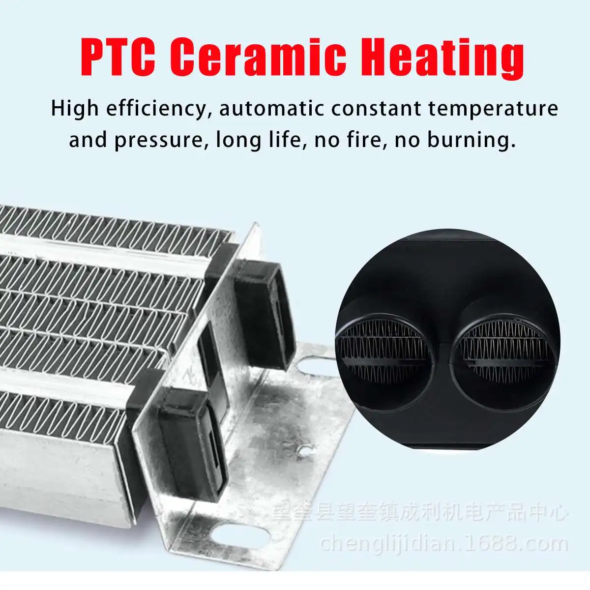 

12V 24V 800W Car Heater 3-Holes Auto Van Heating Fan Car Electric Heater Fan Glass Window Defroster Winter Warm Dryer