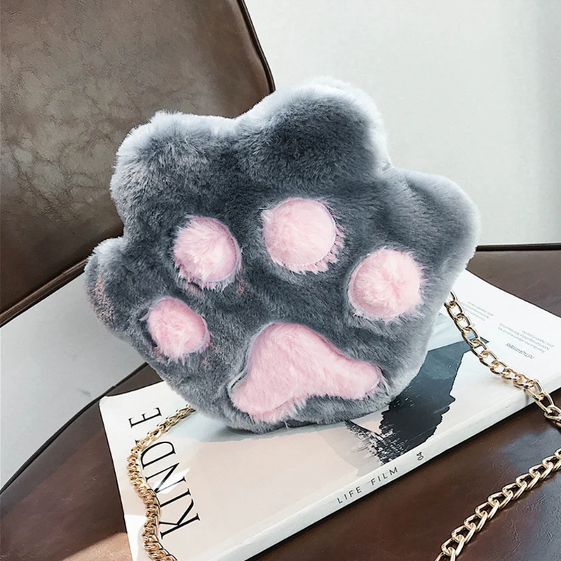 

NONSAR Schoolgirl Cute Plush Bag Chain Shoulder Bag