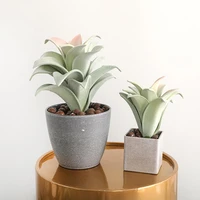 mini artificial succulent plant bonsai fake pineapple leaf balcony desktop decor