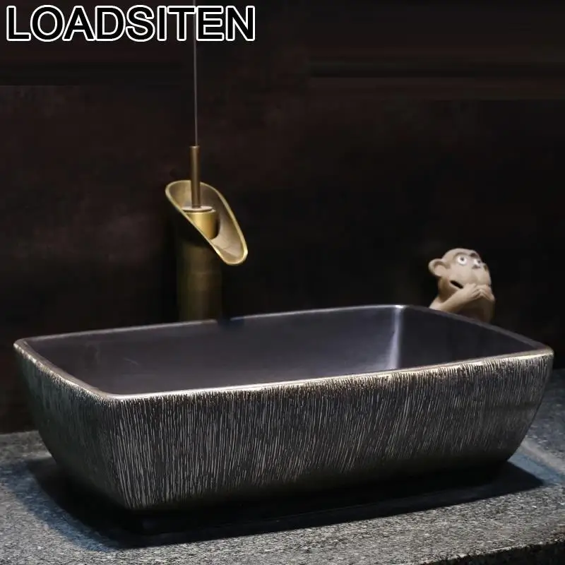Salle De Bain Black Wasbak Vanity Fregadero Lavandino Bagno Banyo Waschtisch Cuba Banheiro раковина для ванной Lavabo умывальник