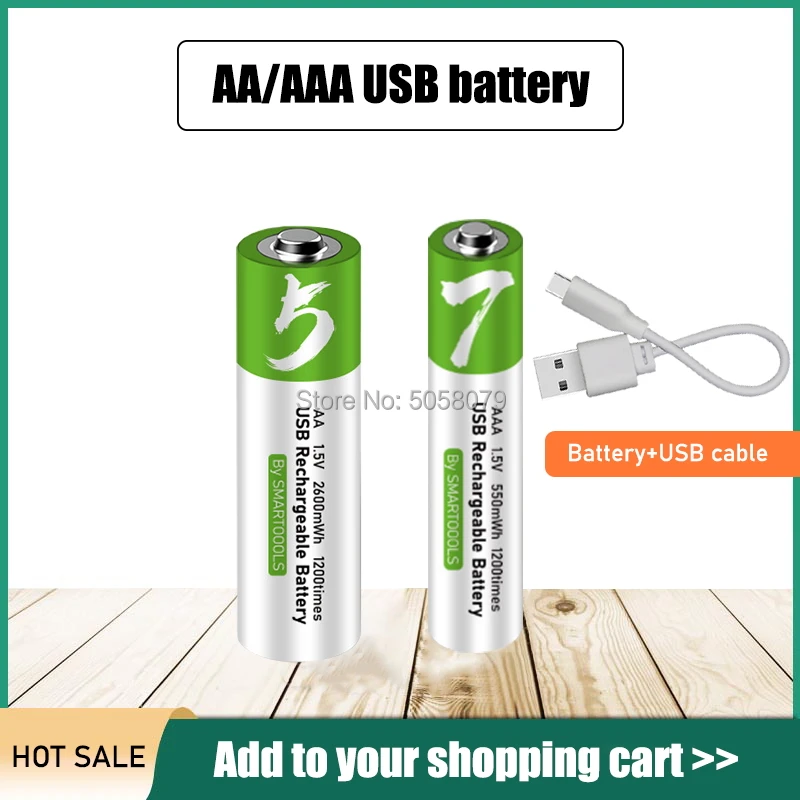 1 5 в AA/AAA новая USB литий ионная аккумуляторная батарея МВтч с микро зарядным