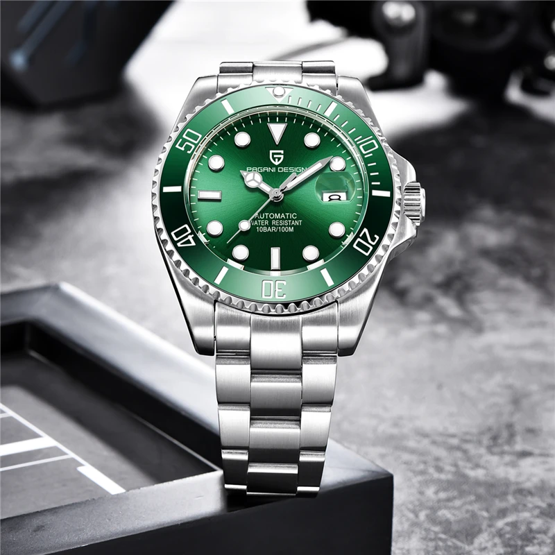 Часы наручные PAGANI Мужские механические брендовые Роскошные водонепроницаемые