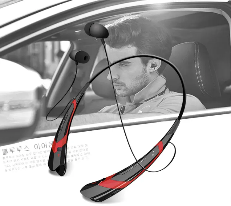 Bluetooth-наушники с шейным ободом Беспроводные спортивные стереонаушники гарнитура