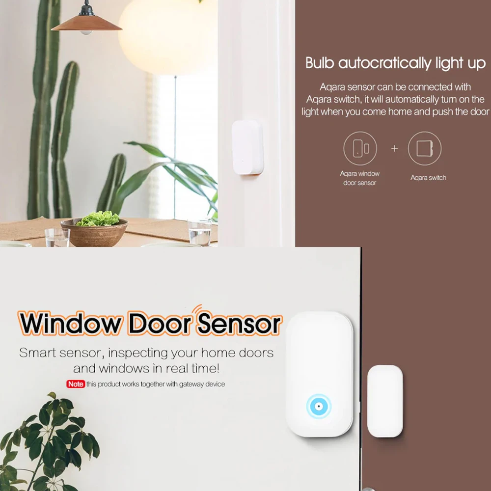8 шт. Aqara умный дверной оконный датчик Zigbee беспроводное соединение умный mi ni дверной датчик работает для xiaomi mi APP Android IOS Phone