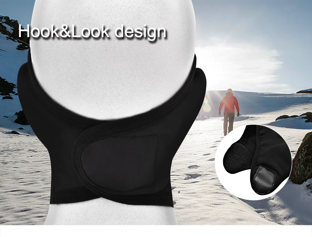 Зимняя теплая велосипедная полулицевая маска шарф для бега разминка Флисовая