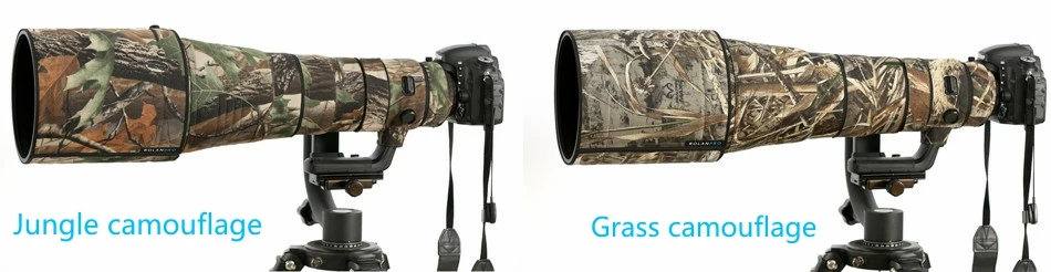 ROLANPRO водонепроницаемый чехол для объектива Nikon AF-S 500 мм F/4E FL ED VR камуфляжная