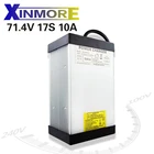 Литиевое зарядное устройство XINMORE для электровелосипеда, 71,4 в, 10 А, 9 А, 8 А, 60 В (63 в)