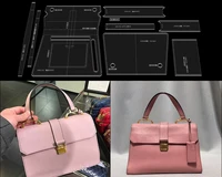 1 set diy fashion hand bag acrylic template leather craft sewing pattern accessories