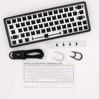 keypro drum64 gk64x rgb 60 64keys hot swappable pcb rgb switch leds wired type c mechanical keyboard gh60 aluminum case