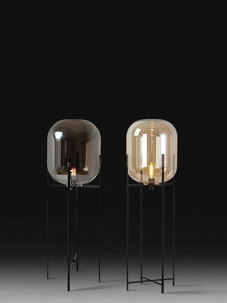 

Креативная стеклянная простая художественная индивидуальная Напольная Лампа в стиле постмодерн для гостиной, спальни, кабинета
