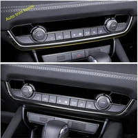 front middle air conditioning ac panel decoration strip cover trim fit for mazda 6 2019 2021 auto accessories