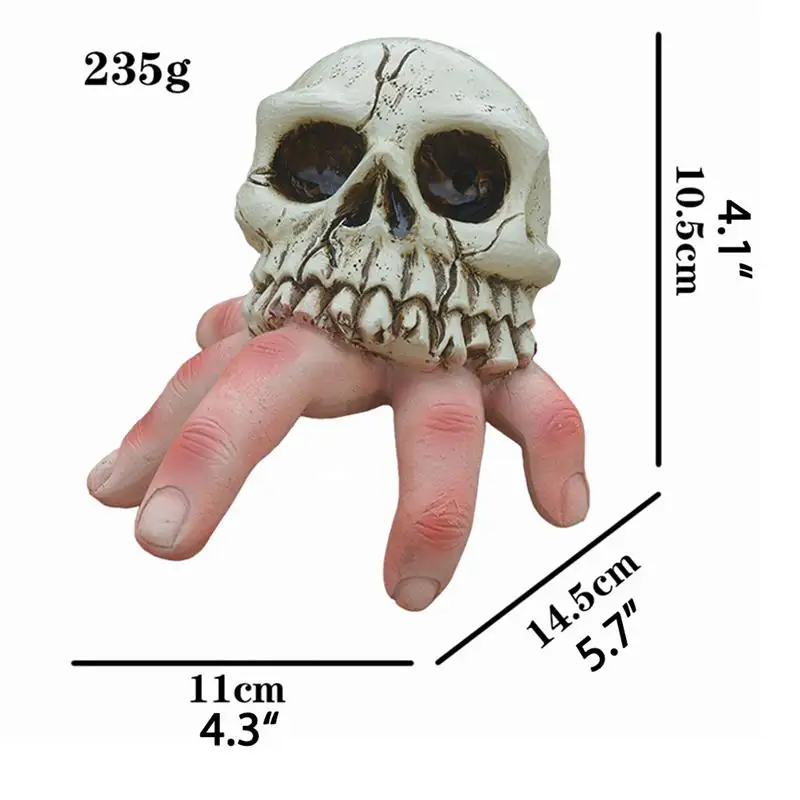 Морская ракушка статуи на палец орнамент из смолы страшное украшение для