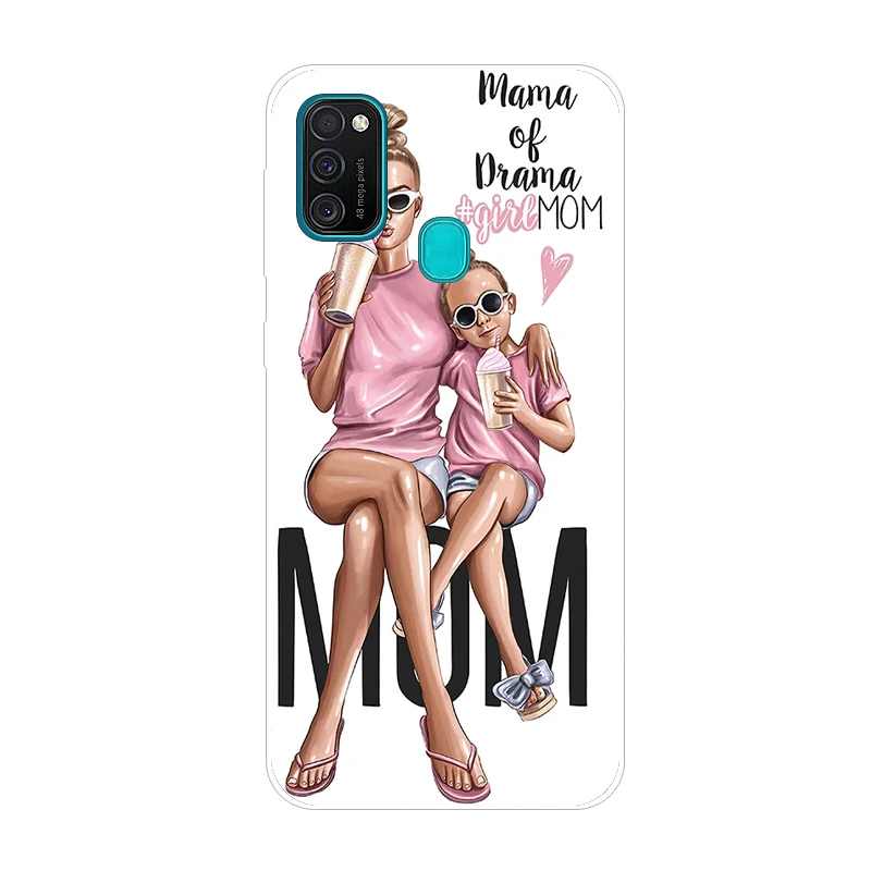 Для Samsung Galaxy M21 чехол M31 силиконовый мягкий ТПУ задняя крышка защитный для
