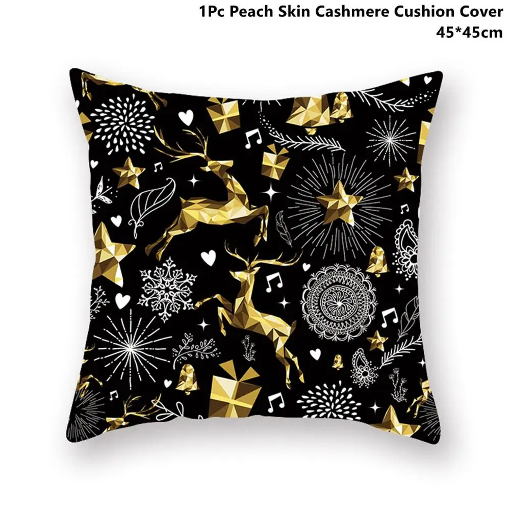 Xmas Pillowcase 2 Taoup льняная пеньковая клетчатая полоска веселое Рождество крышка бутылки вина украшения Рождественские настольные декорации Рождественский Декор для дома Noel Navidad - Цвет: Xmas Pillowcase 2