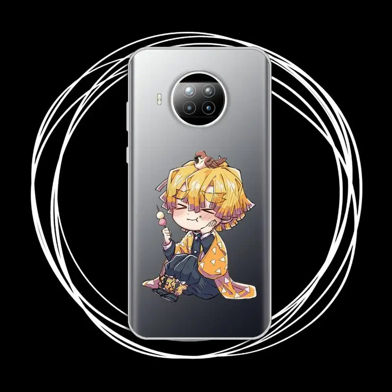 

Demon Slayer Agatsuma Zenitsu Phone Case Transparent for xiaomi redmi note 8 9 9s 11 10t lite pro