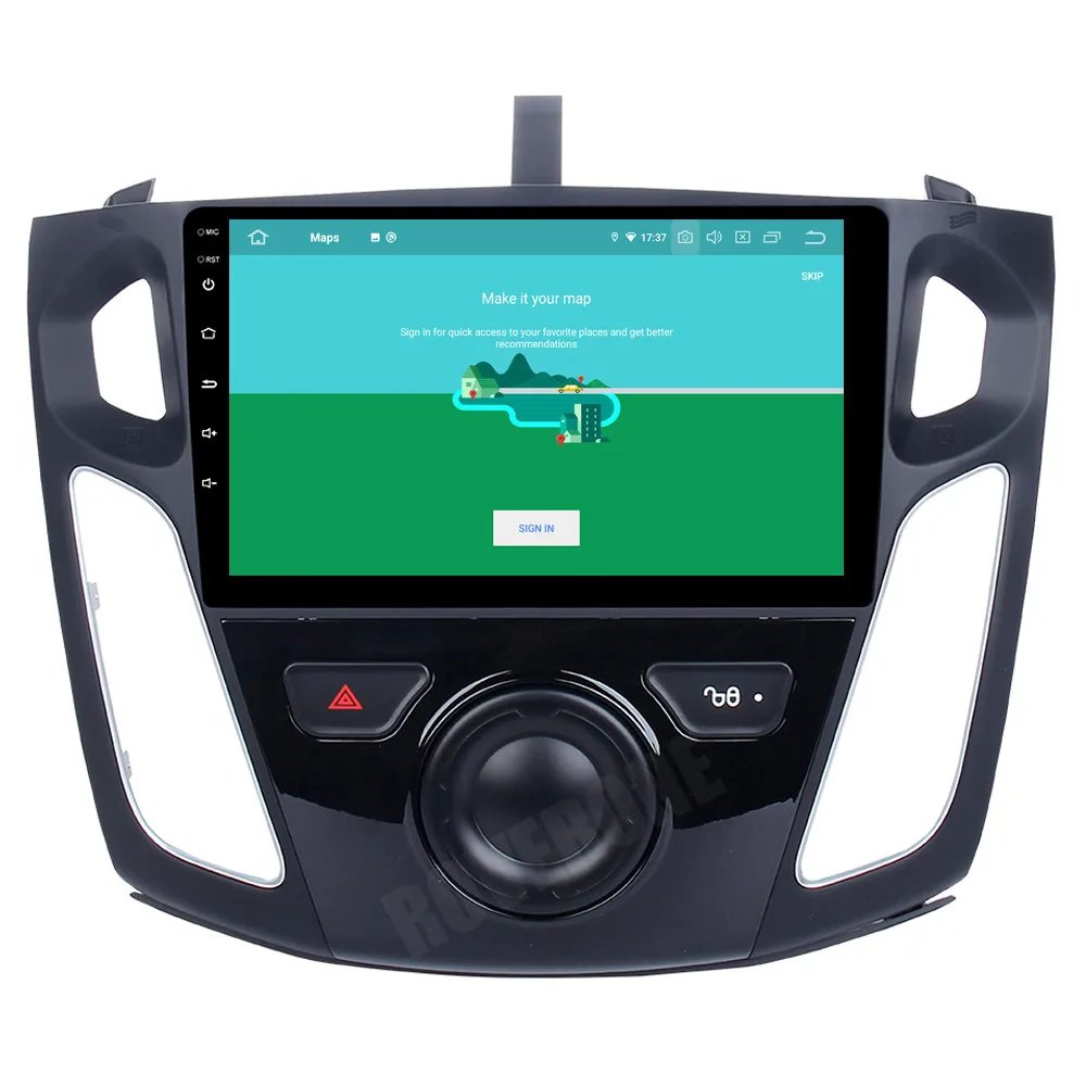 RoverOne Android 10 Octa Core автомобильное радио GPS для Ford Focus 3 2012 2013 2014 сенсорный экран