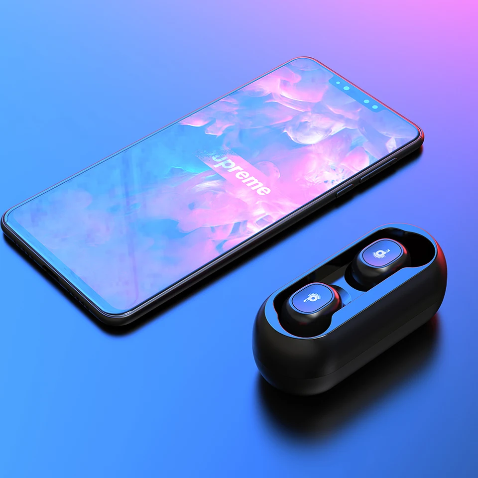 

TWS Wirelss Earbuds Bluetooth Headphones In-Ear Sports Deep Bass Stereo Mini Earphone in Ear Dual Microphone With Charging box