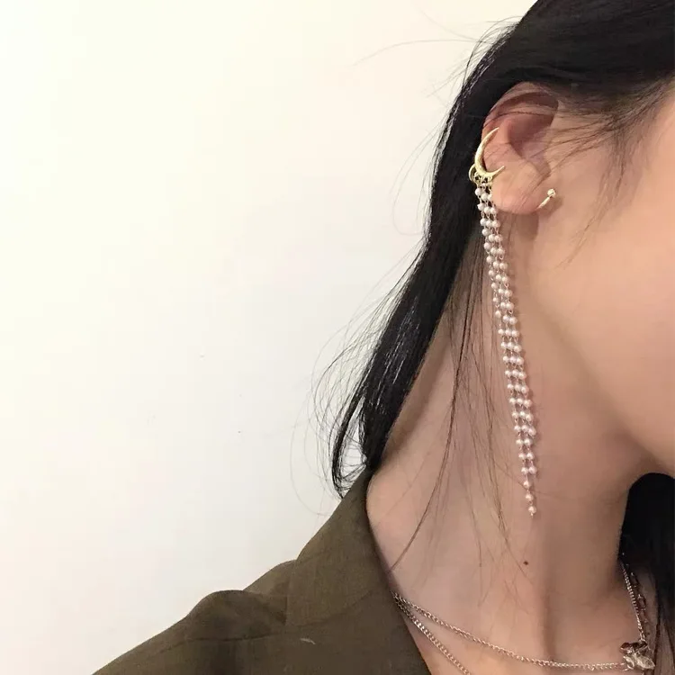 Серьги-клипсы Kpop для женщин и девушек поддельные ювелирные изделия под пирсинг