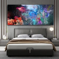 wangart colorful landscape cloud abstract oil painting wall picture for living room canvas modern art poster and print