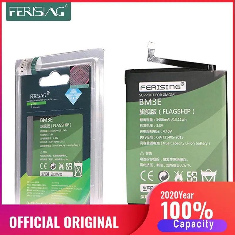 Оригинальный BM3E аккумулятор для телефона Mi8 батарея Xiaomi Mi 8 сменные батареи с