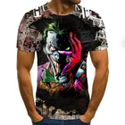 2020 новейшая футболка Joker 3D, летняя модная футболка для мужчин, винтажная Винтажная футболка с коротким рукавом в стиле хип-хоп, Grappige
