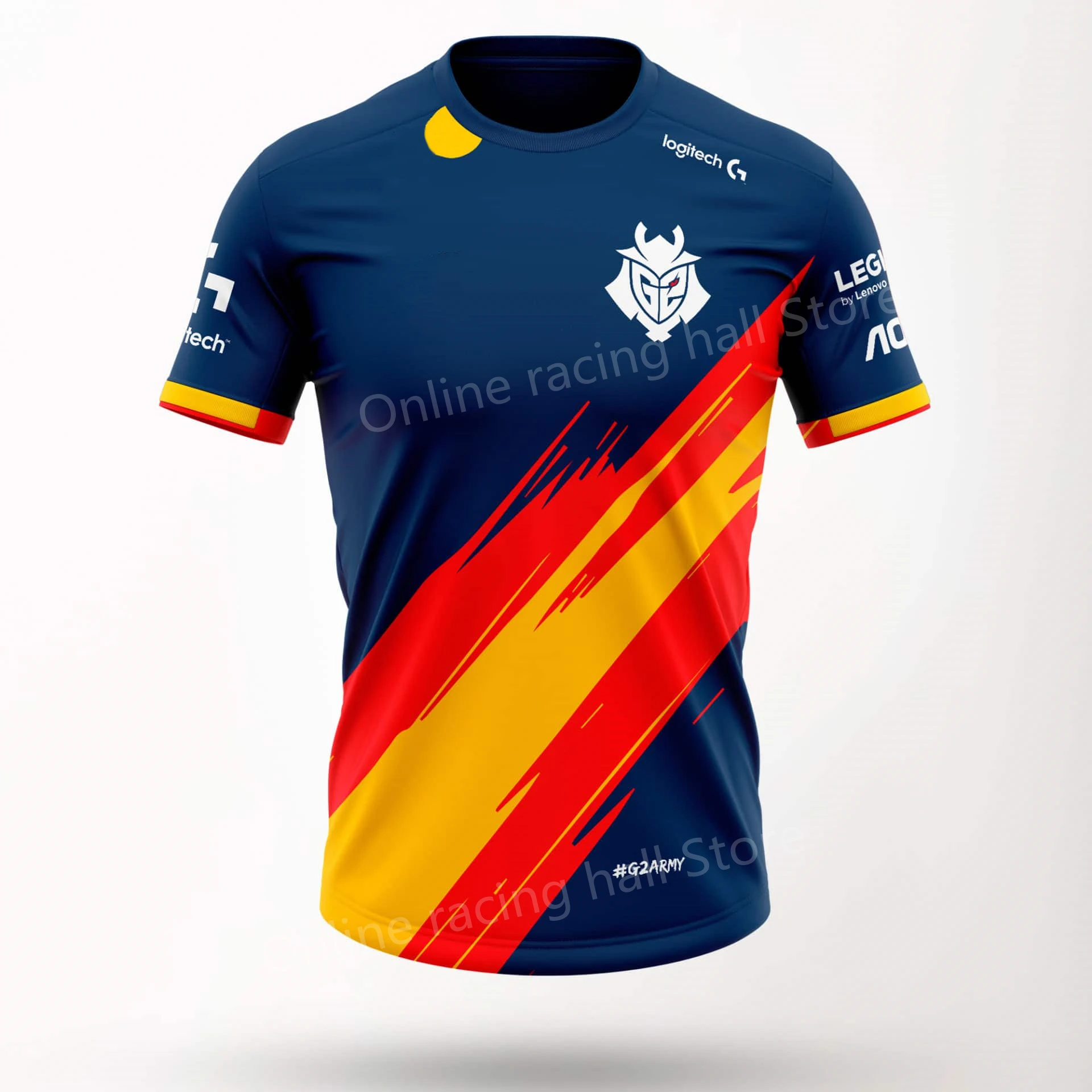 

G2 Spain team jersey 2021 new G2 national team jersey G2 e-sports supporter T-shirt League of Legends G2 e-sports uniform shirt