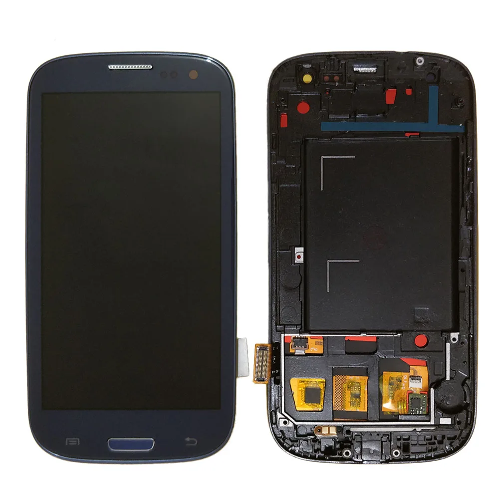 Для Samsung Galaxy S3 i9300 ЖК дисплей сенсорный экран дигитайзер Home Botton полная сборка с
