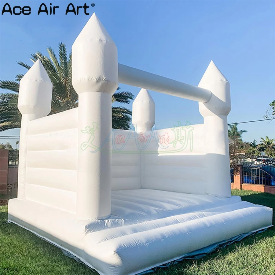 

Factory Directly Customize Pure White Inflatable Wedding Bounce House For Outdoor Advertising Events Decorations Made In China
