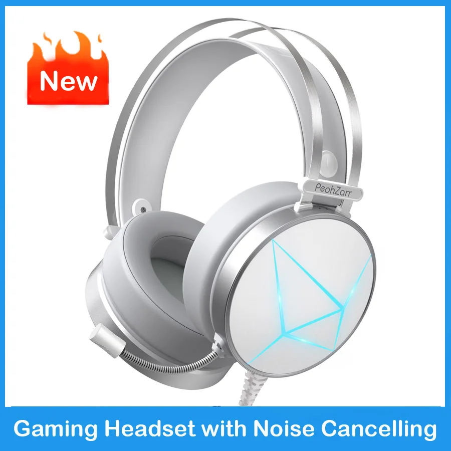 

Game Headphones Gaming Headsets 7.1 Surround Head Earphone Microphone 3.5mm Wired Headset For Computer PS5 PS4 Xbox