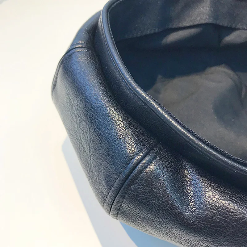 Женский берет LERFEY однотонный фальшивый теплая облегающая шапка во французском