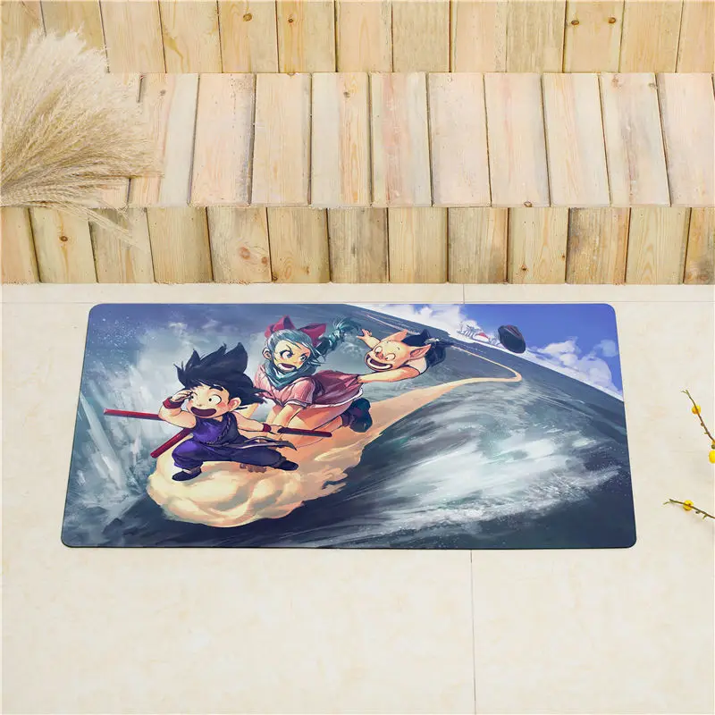 15 Dragon Ball Z входная дверь коврик кухонный коврик для напольные коврики нескользящий коврик для дома ПВХ мягкая кожа салон ковры водонепроницаемый ковер - Цвет: 15