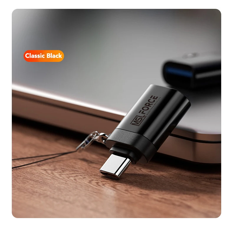 Адаптер USB C OTG Thunderbolt 3 0 Женский адаптер с брелоком для Macbook pro Air Samsung S10 S9 | Мобильные