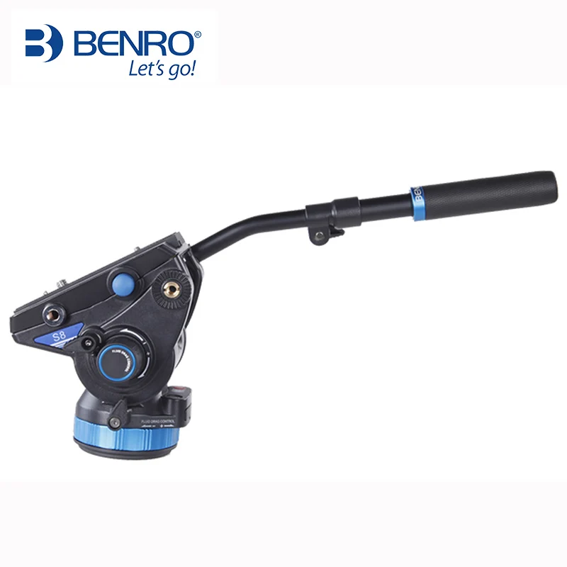 

New Benro S8 hydraulic PTZ camera photography top especial For Bird Watching oil bowl seat PTZ QR13 Quick Release Plate