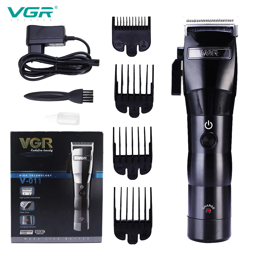 

VGR V-011 Electric Oil Head Trim Wireless Charging Stainless Steel Cutter Head Charging Children Professional Hair Trimmer