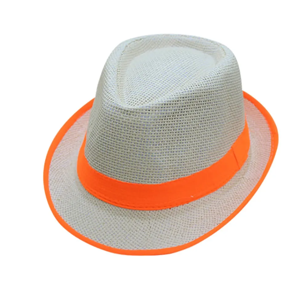 Шляпа Fedora унисекс для мужчин и женщин пляжный соломенный джазер Панама Трилби
