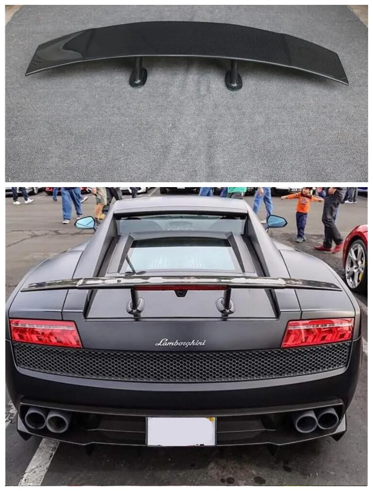 Высокое качество углеродного волокна задний багажник спойлер крыло подходит для