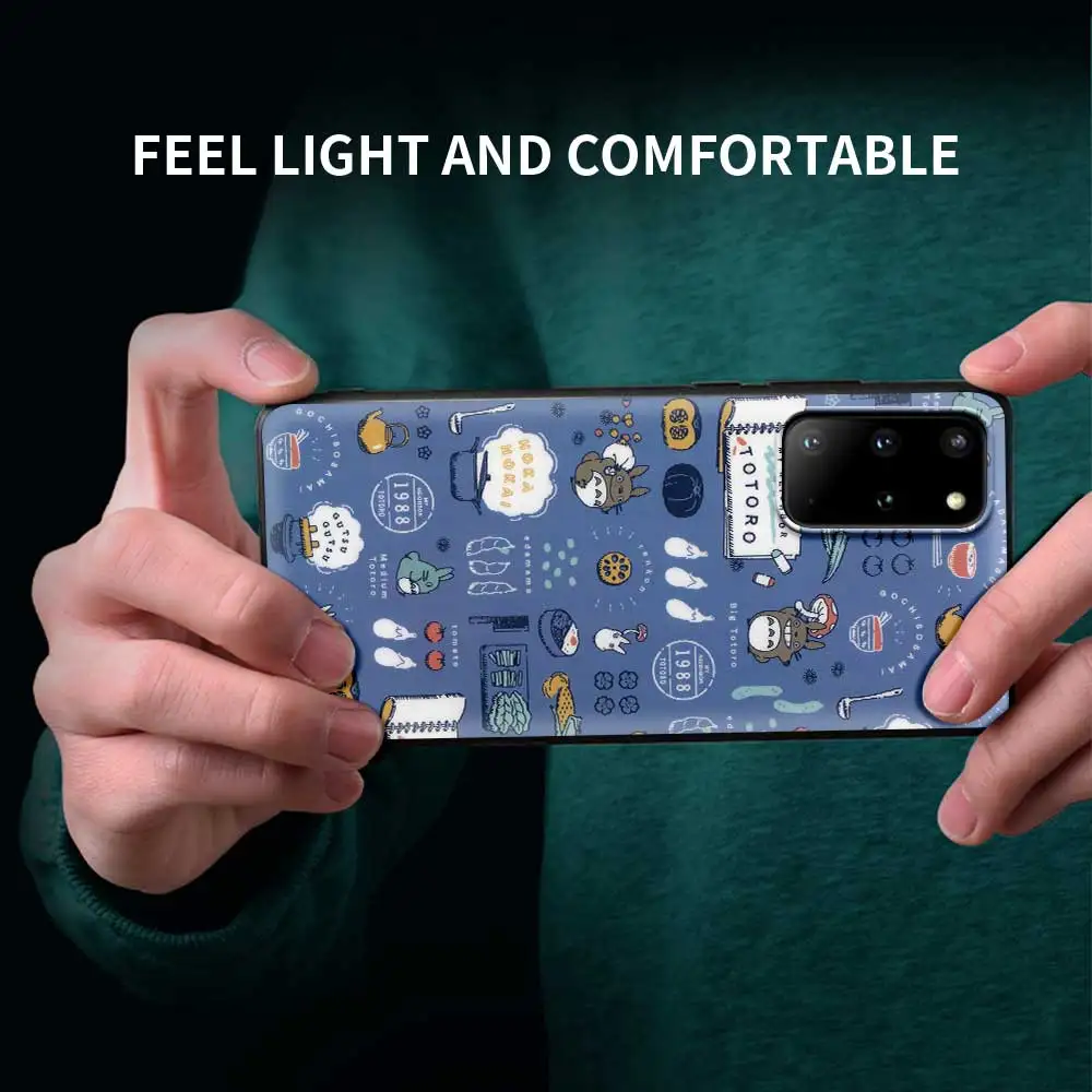 Милый мультяшный чехол для смартфона с японским Аниме Тоторо Samsung Galaxy S20 S21 FE Ultra S10