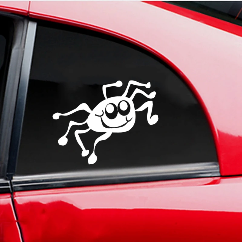 CK3282# Spider funny car sticker vinyl decal waterproof auto stickers silver/ black for bumper rear window | Автомобили и
