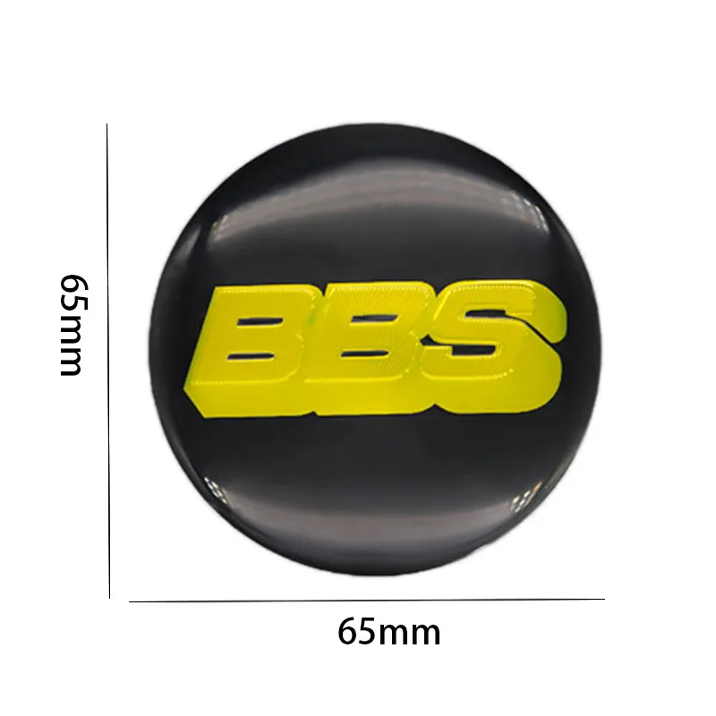 

4Pcs 65mm Car Wheel Center Hub Caps Emblem Stickers For BBS-LOGO Car accessoriesmodified hub cover stickers