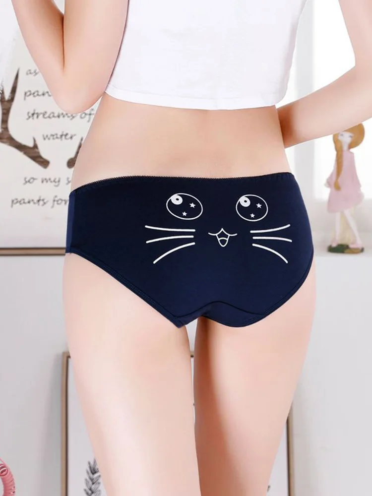 Женские трусы из смесовой хлопковой ткани красивое эластичное нижнее белье в